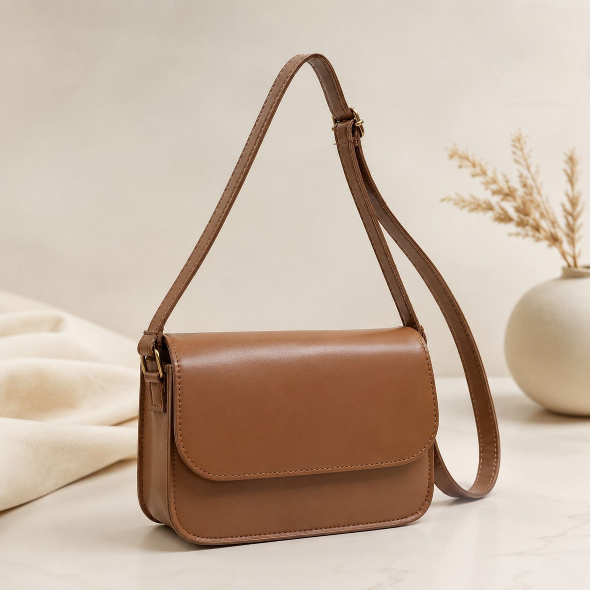 Women's Classic Flap Shoulder Crossbody Bag