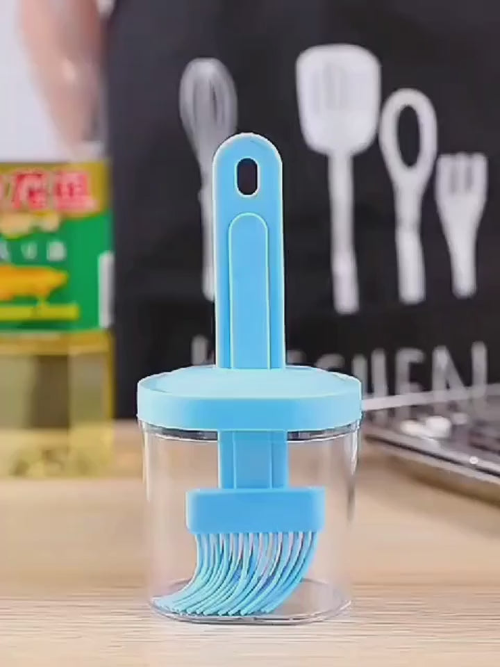 Oil Bottle with Silicone Brush